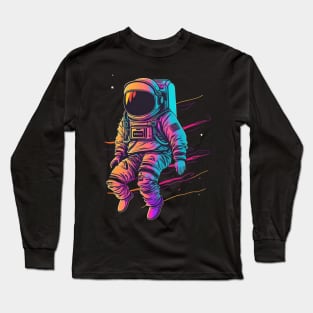 Vaporwave Astronaut Long Sleeve T-Shirt